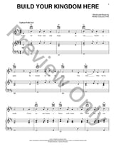 Build Your Kingdom Here piano sheet music cover